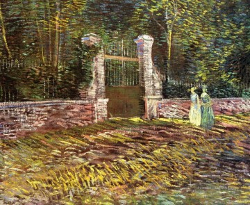 Entrée du parc Voyer d Argenson à Asnières Vincent van Gogh Peinture à l'huile